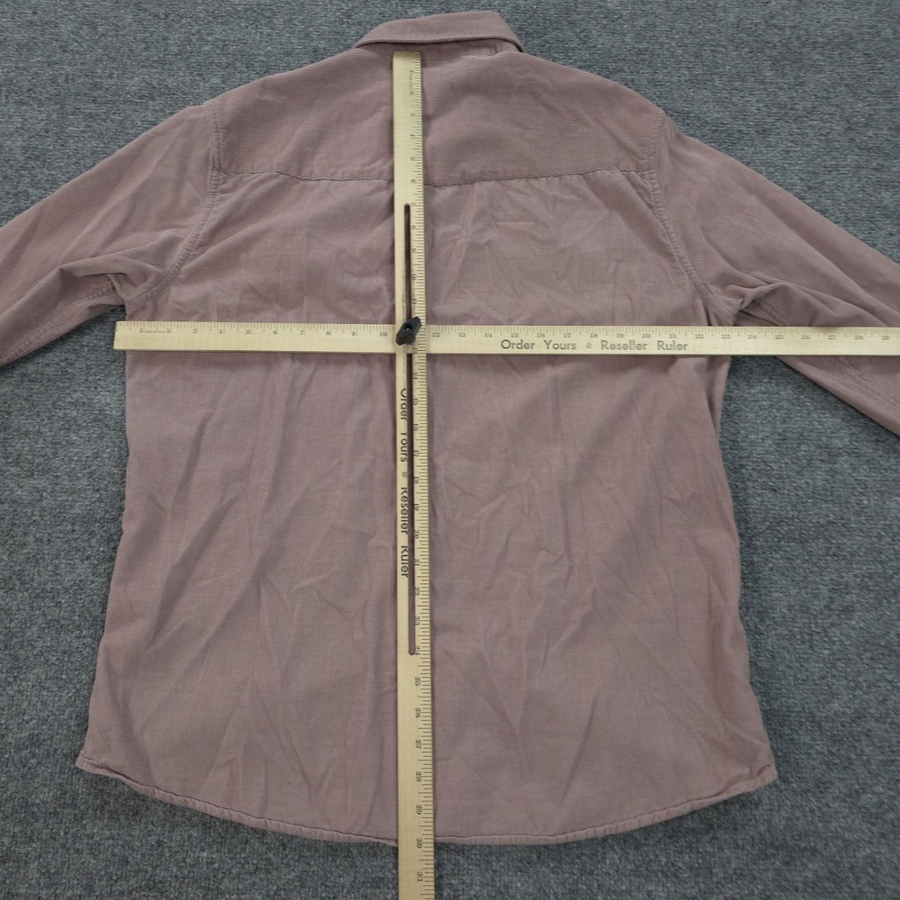 Criquet Shirt Mens Large Pink Corduroy Pearl Snap Western Button Up Casual Prep - Picture 7 of 11